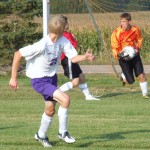 Eric Selcho saves the ball Photo by Nick Weeks