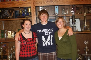 Mandy Haggen, JD Laskey, and Jensen Maiden are the new Marching Band Drum Majors for 2009-2010. Photo by Delaney Freer