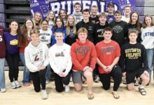 BHS Athletes Pose on Decision Day