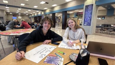 Garett Iverson ‘26 and Jillian Pack ‘26. Photo courtesy of Christina Cox