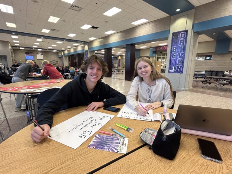 Garett Iverson ‘26 and Jillian Pack ‘26. Photo courtesy of Christina Cox