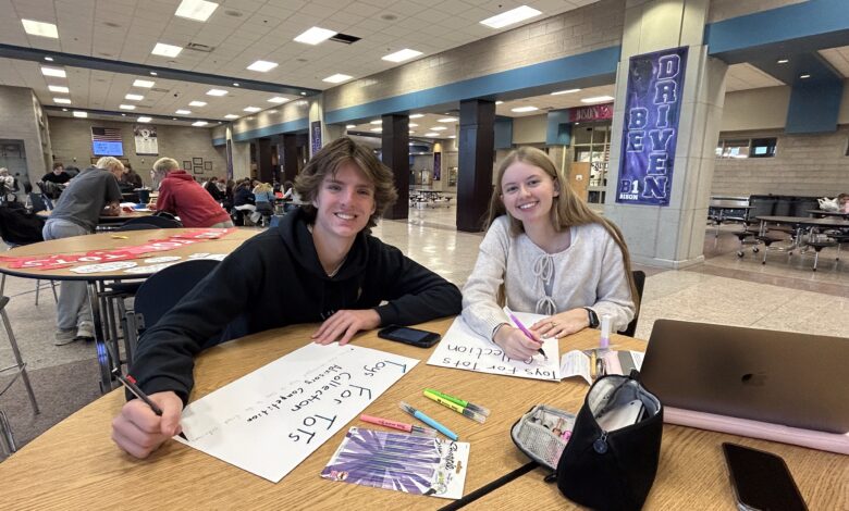 Garett Iverson ‘26 and Jillian Pack ‘26. Photo courtesy of Christina Cox