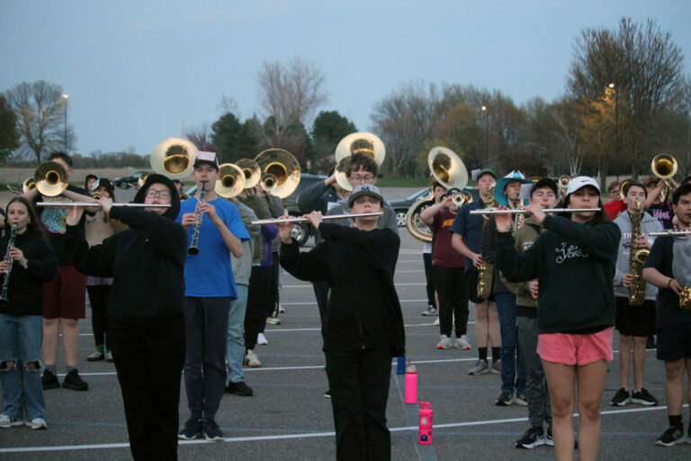 The Herd Marching Band practices at 6:00pm on Tuesday,