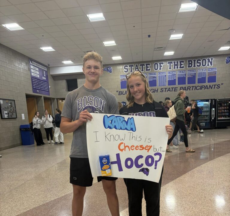 Jarem Tew asks Karina Wuollet to homecoming with a 'cheesy' sign