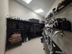New Shelving in Band Closet